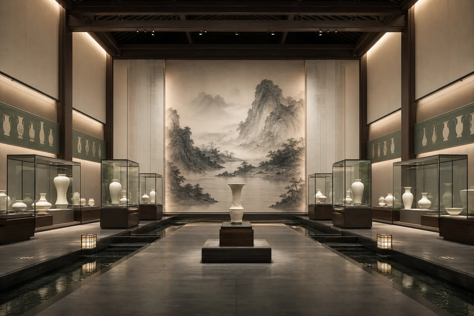 传统风格陶瓷博物馆展厅